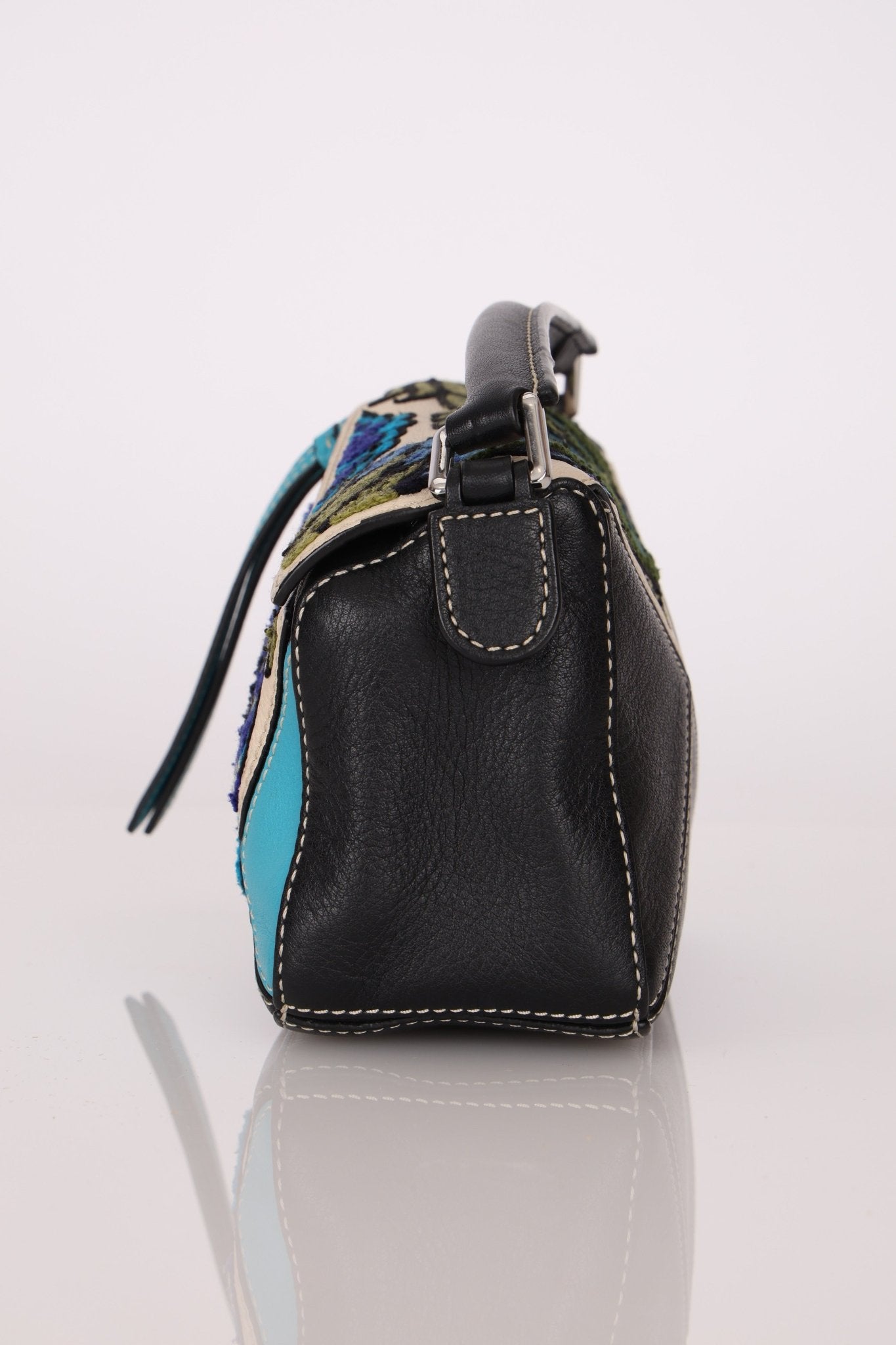 Limited Edition Loewe x William de Morgan Leather Embroidered Mini Puzzle - FashioNica