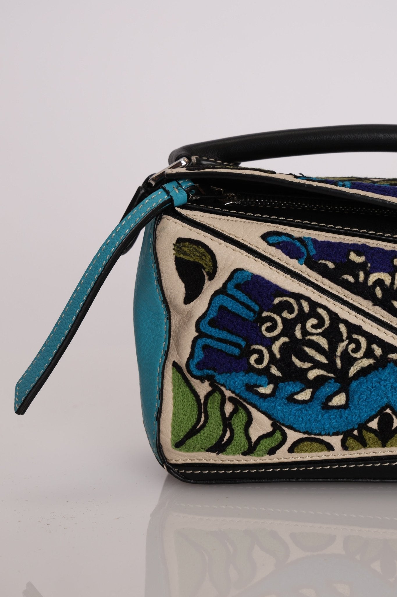 Limited Edition Loewe x William de Morgan Leather Embroidered Mini Puzzle - FashioNica