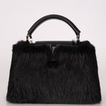 Limited Edition Louis Vuitton 2017 Mink Fur Monogram Capucines MM - FashioNica