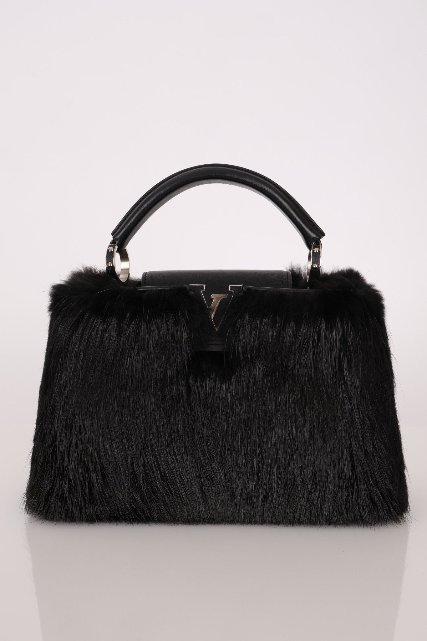 Limited Edition Louis Vuitton 2017 Mink Fur Monogram Capucines MM - FashioNica