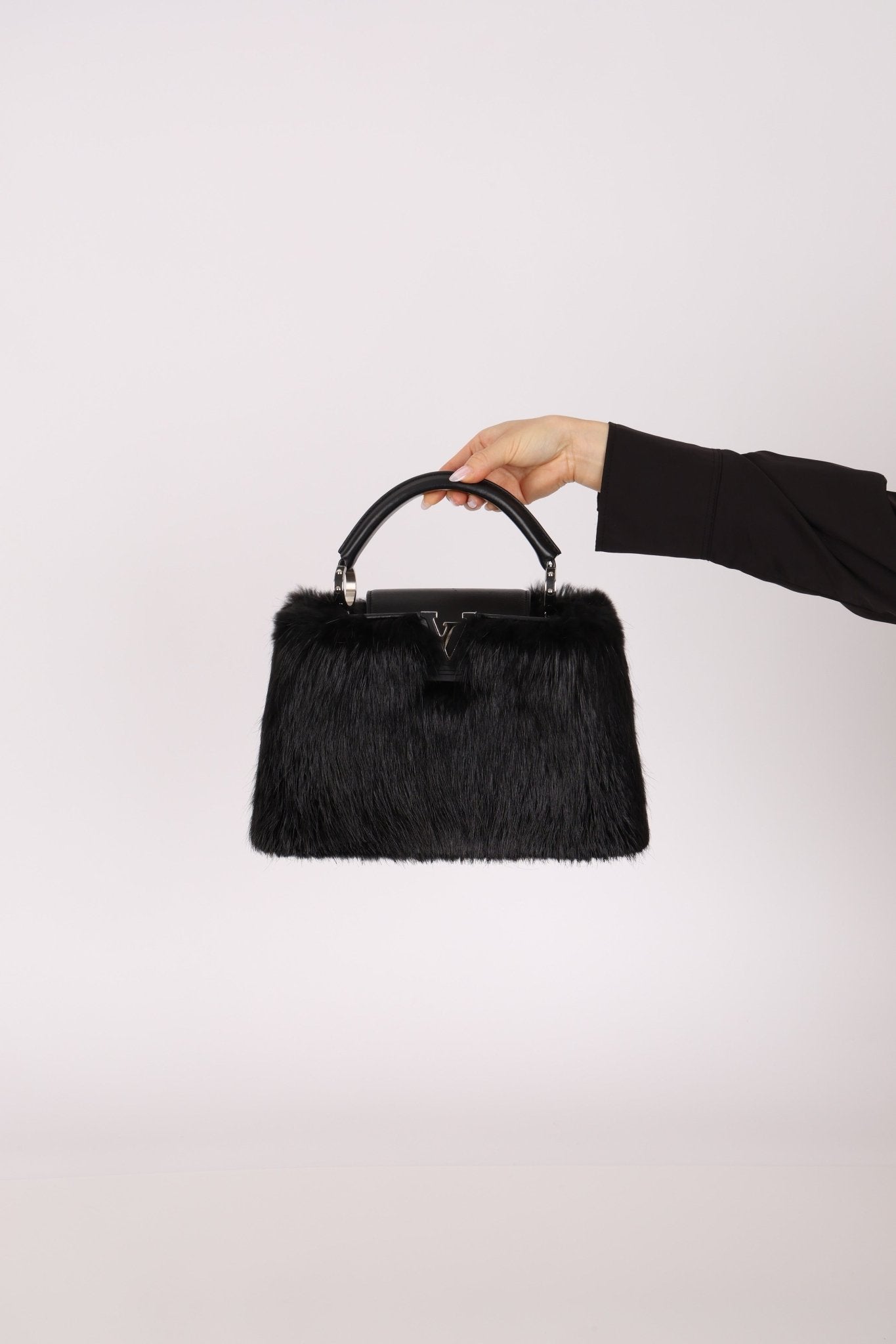 Limited Edition Louis Vuitton 2017 Mink Fur Monogram Capucines MM - FashioNica