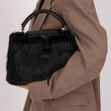 Limited Edition Louis Vuitton 2017 Mink Fur Monogram Capucines MM - FashioNica