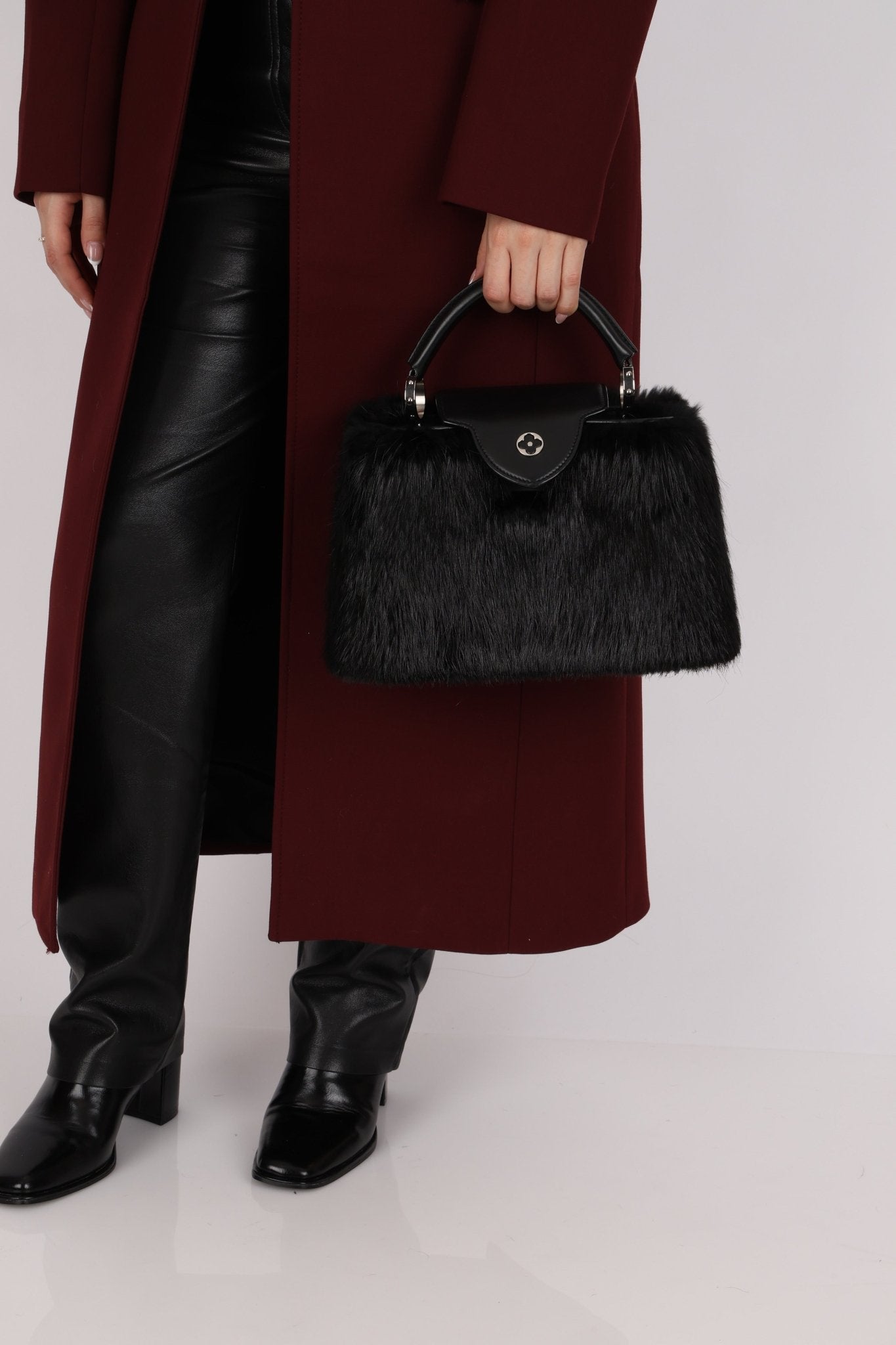 Limited Edition Louis Vuitton 2017 Mink Fur Monogram Capucines MM - FashioNica