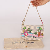 Limited Edition Louis Vuitton 2021 Damier Azur Hollywood Animation Mini Pochette - FashioNica