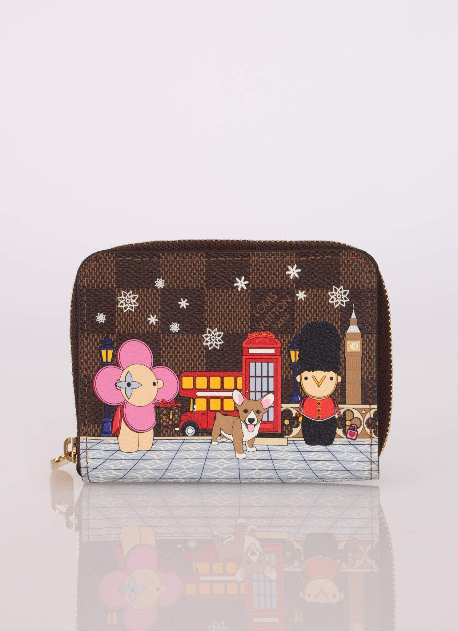 Limited Edition Louis Vuitton 2021 Damier Ebene London Vivienne Short Wallet - FashioNica