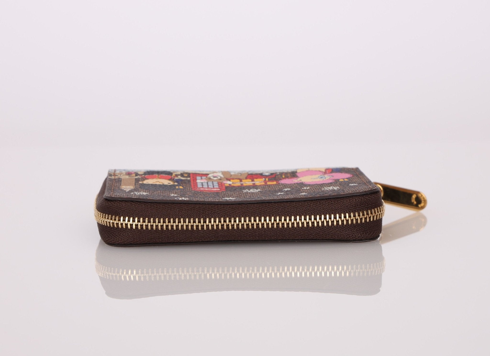 Limited Edition Louis Vuitton 2021 Damier Ebene London Vivienne Short Wallet - FashioNica