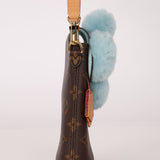 Limited Edition Louis Vuitton 2024 Monogram Vivienne with Azure Frost Shearling Bag - FashioNica