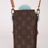 Limited Edition Louis Vuitton 2024 Monogram Vivienne with Azure Frost Shearling Bag - FashioNica