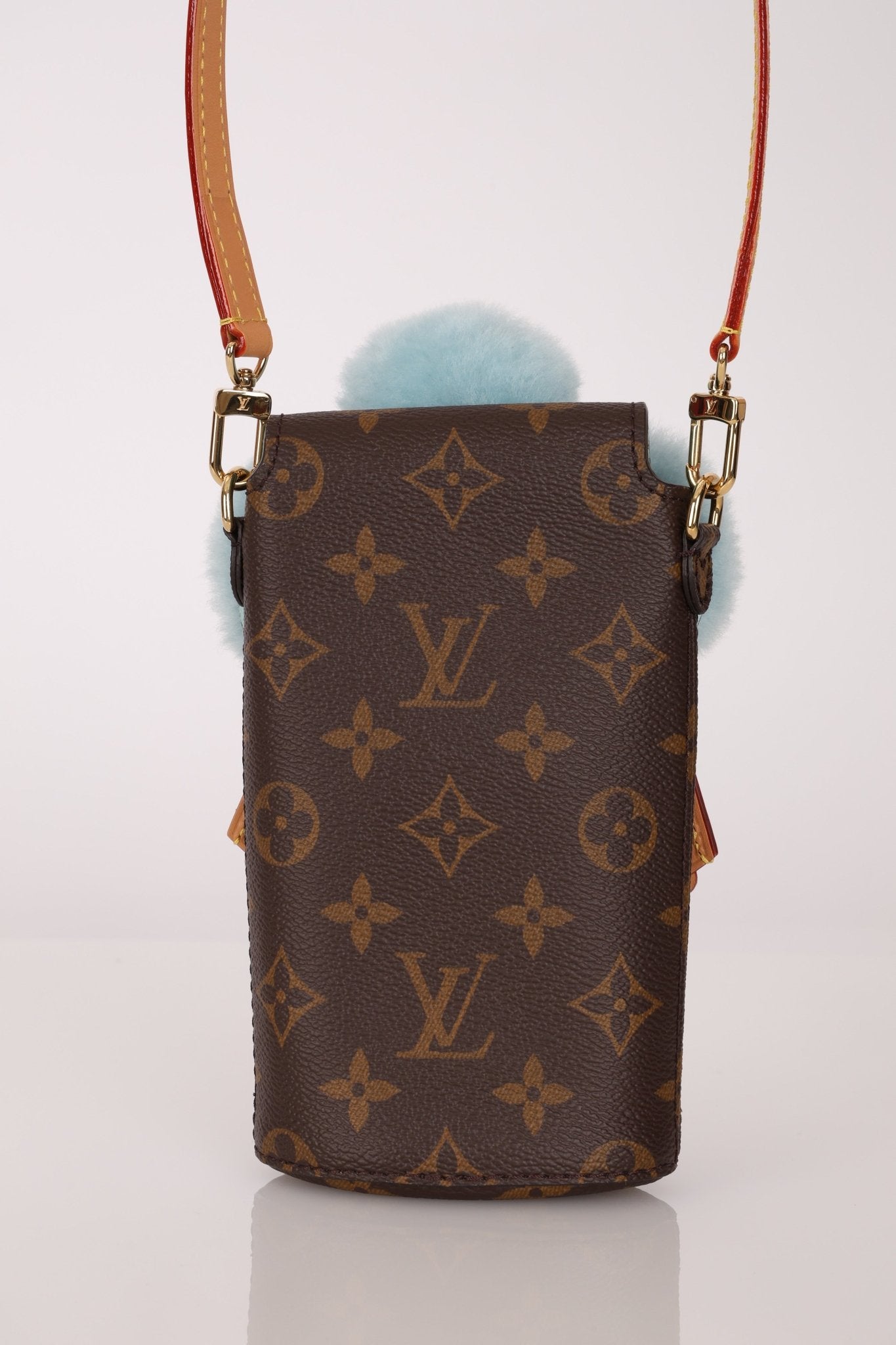 Limited Edition Louis Vuitton 2024 Monogram Vivienne with Azure Frost Shearling Bag - FashioNica