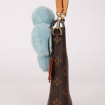 Limited Edition Louis Vuitton 2024 Monogram Vivienne with Azure Frost Shearling Bag - FashioNica