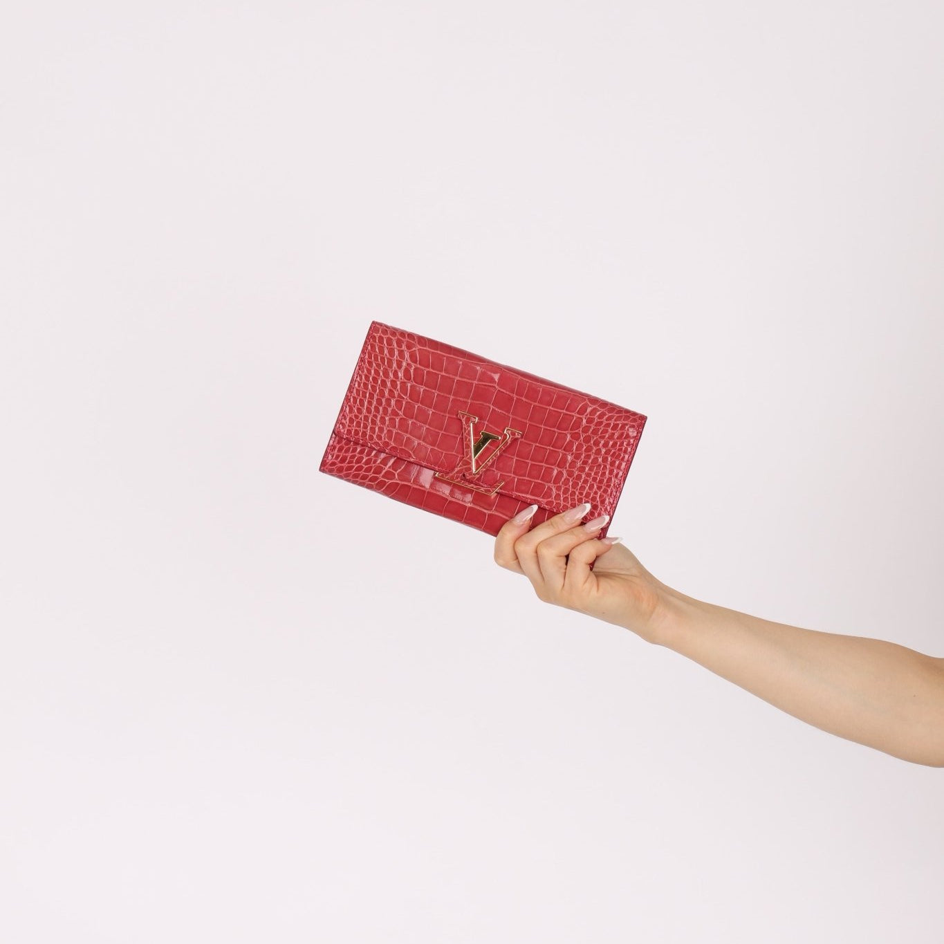 Limited Edition Louis Vuitton Crocodile Capucines Wallet - FashioNica