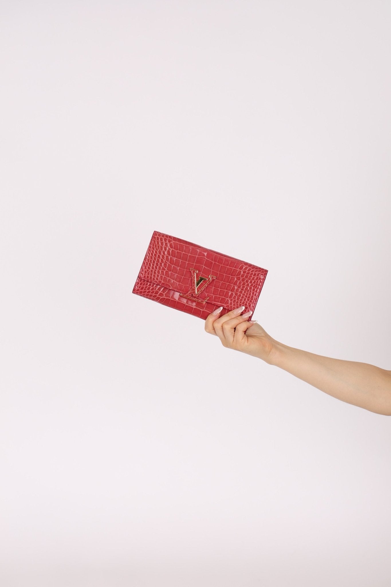 Limited Edition Louis Vuitton Crocodile Capucines Wallet - FashioNica