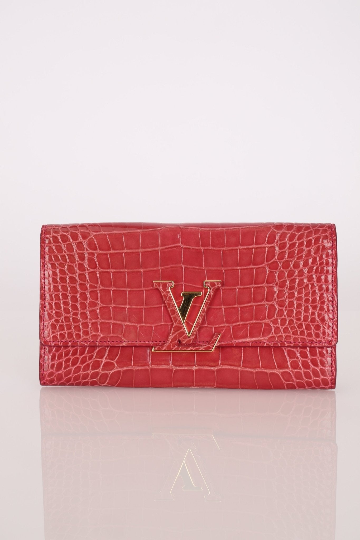 Limited Edition Louis Vuitton Crocodile Capucines Wallet - FashioNica