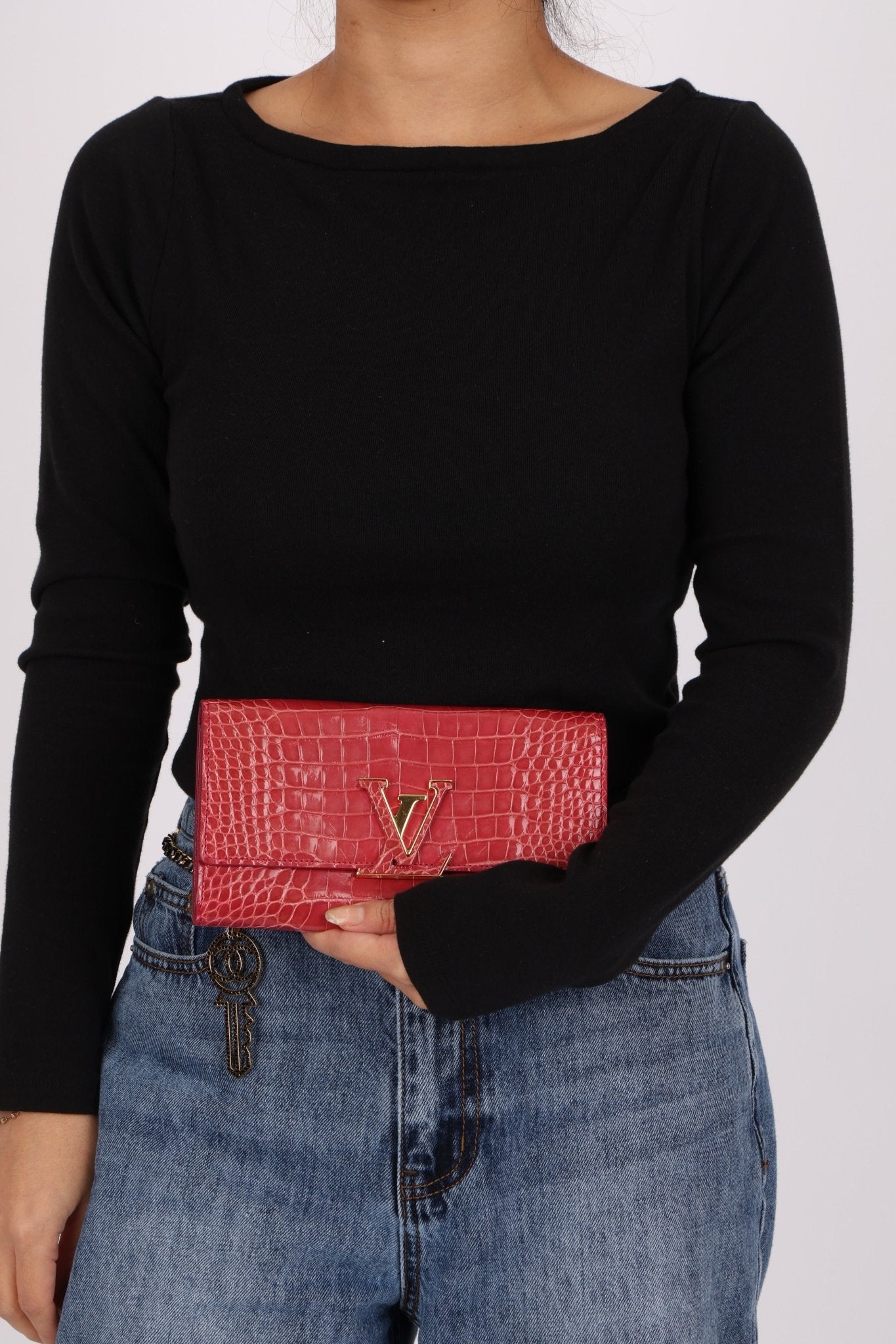 Limited Edition Louis Vuitton Crocodile Capucines Wallet - FashioNica