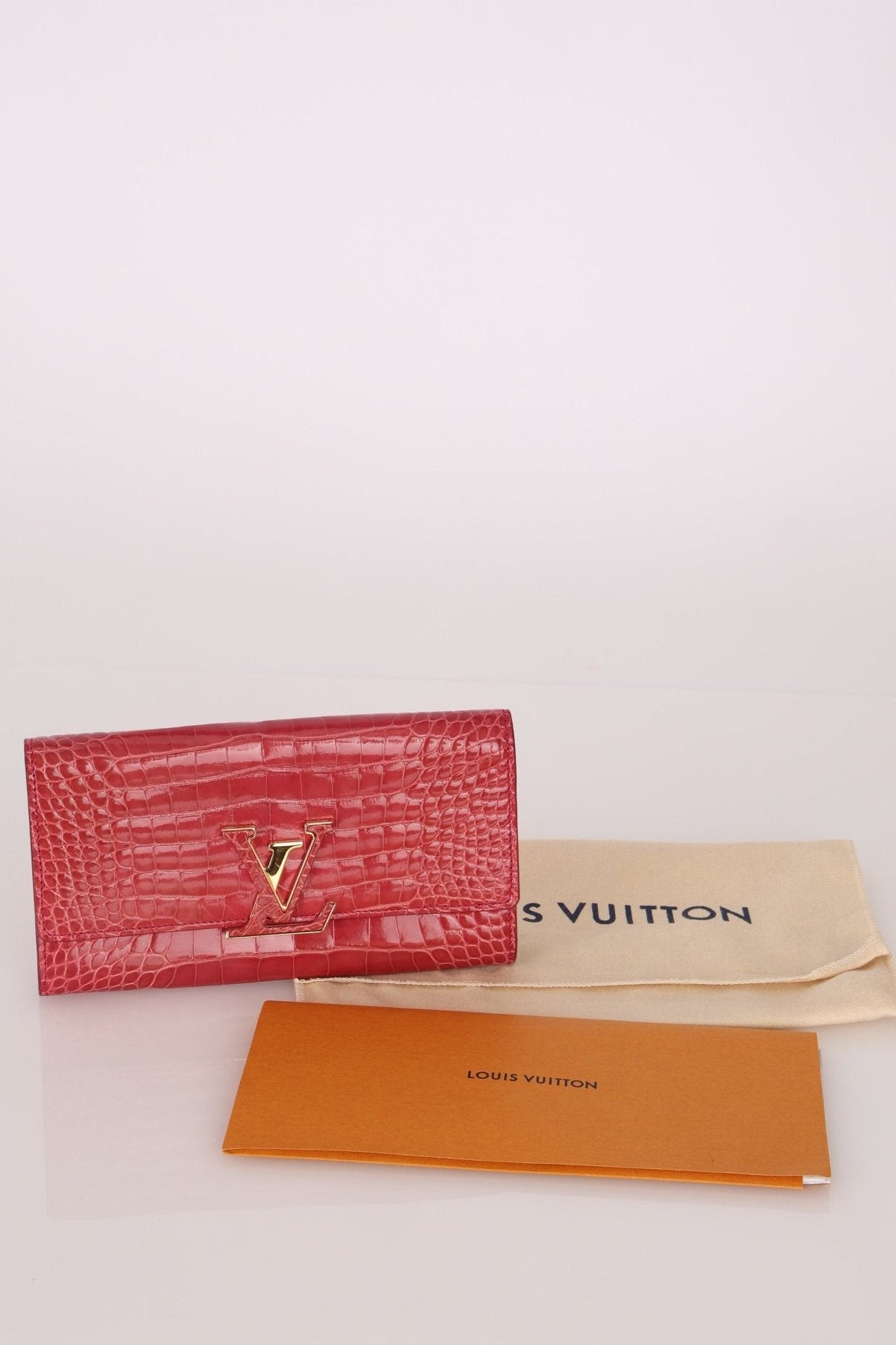 Limited Edition Louis Vuitton Crocodile Capucines Wallet - FashioNica