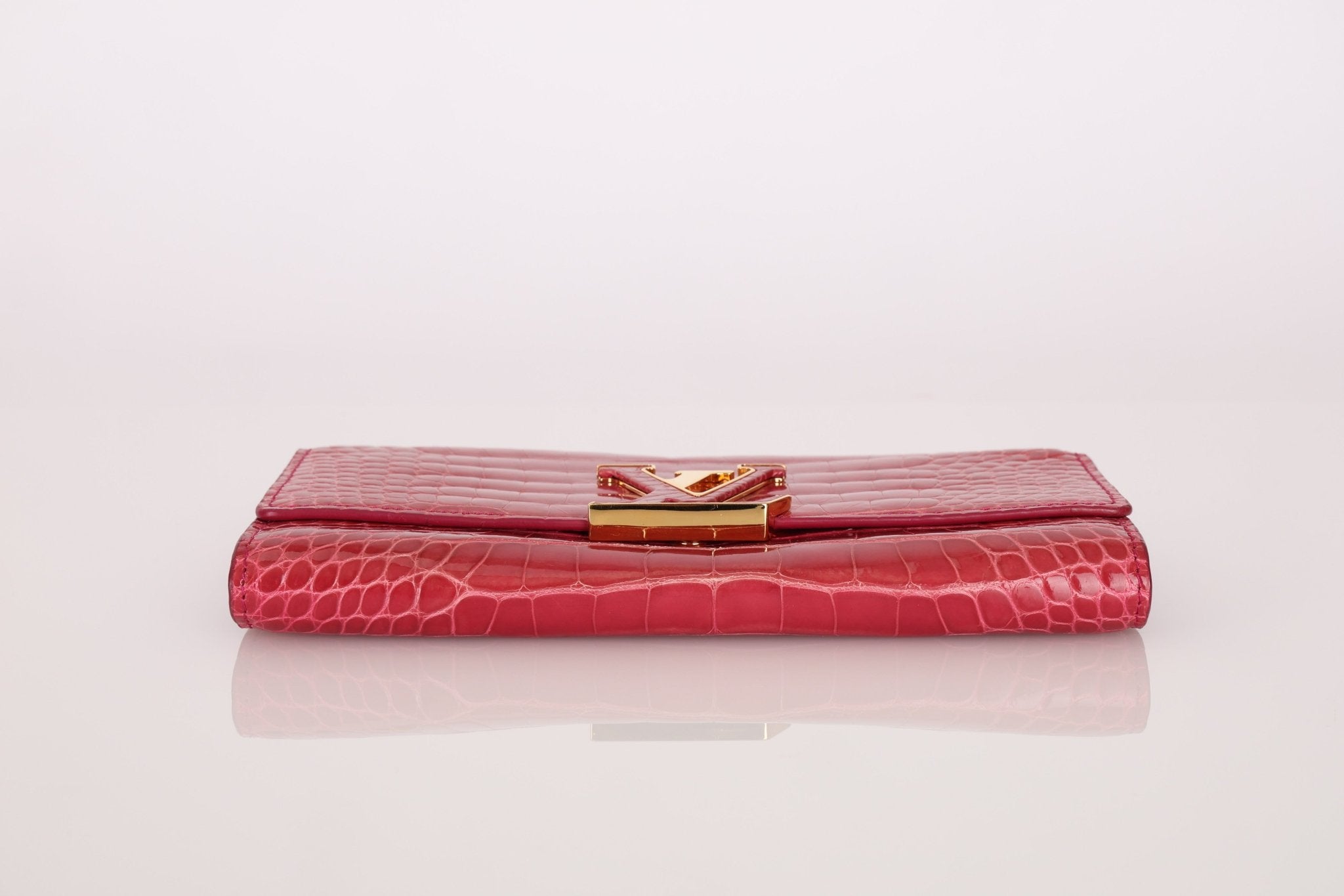 Limited Edition Louis Vuitton Crocodile Capucines Wallet - FashioNica
