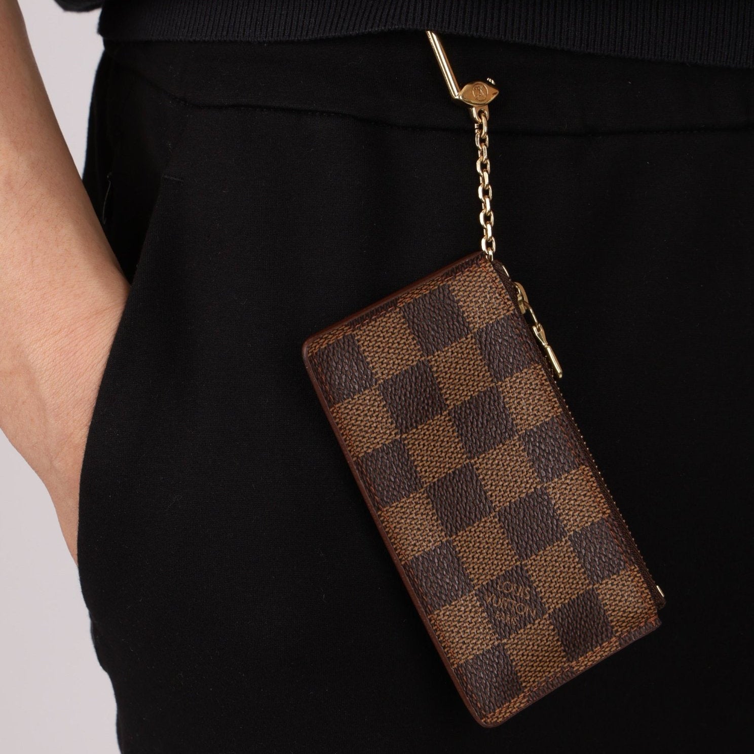 Limited Edition Louis Vuitton Damier Ebene Key Pouch - FashioNica