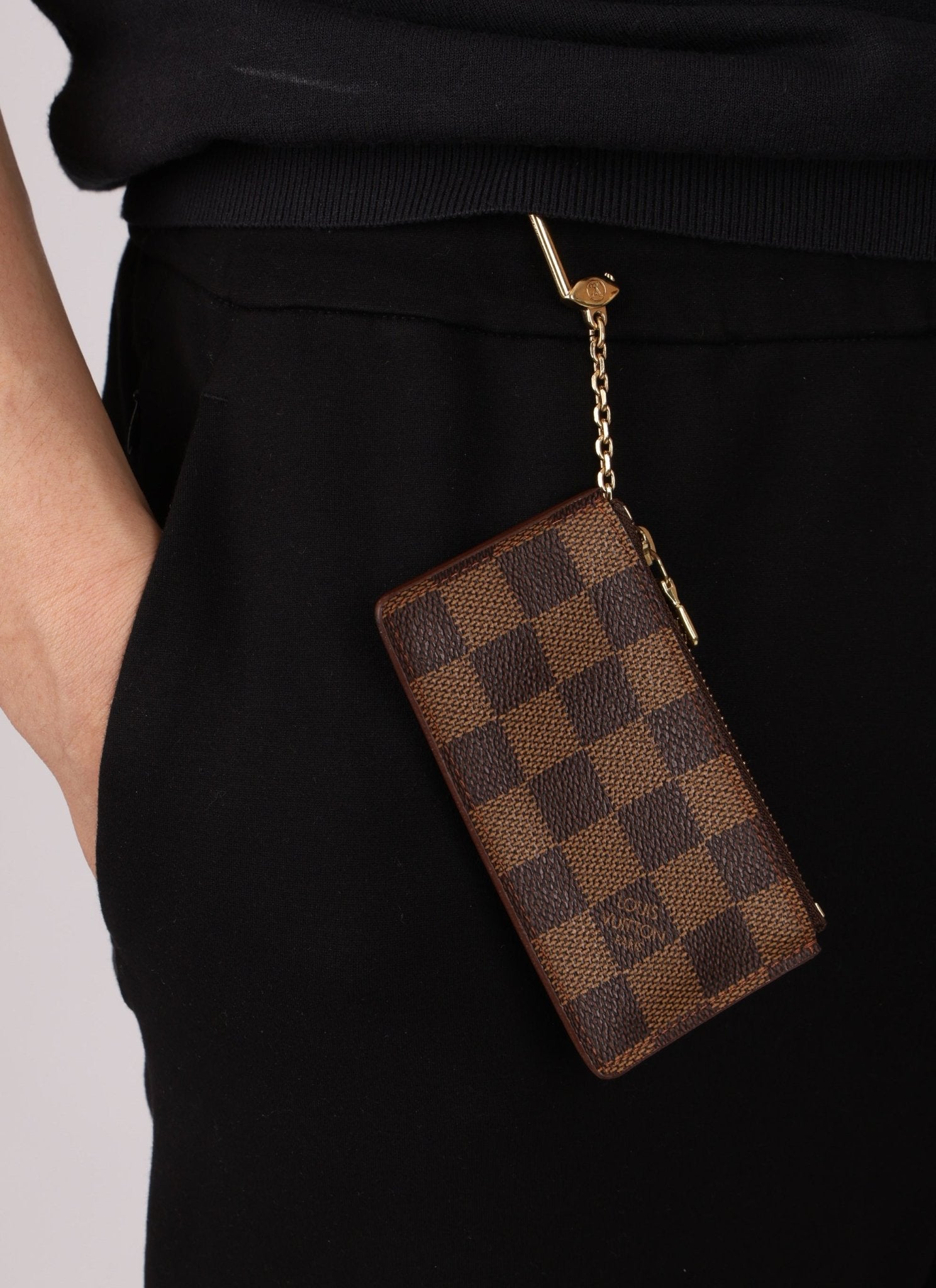 Limited Edition Louis Vuitton Damier Ebene Key Pouch - FashioNica
