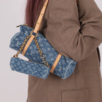 Limited Edition Louis Vuitton Denim Papillon & Mini Papillon Set - FashioNica