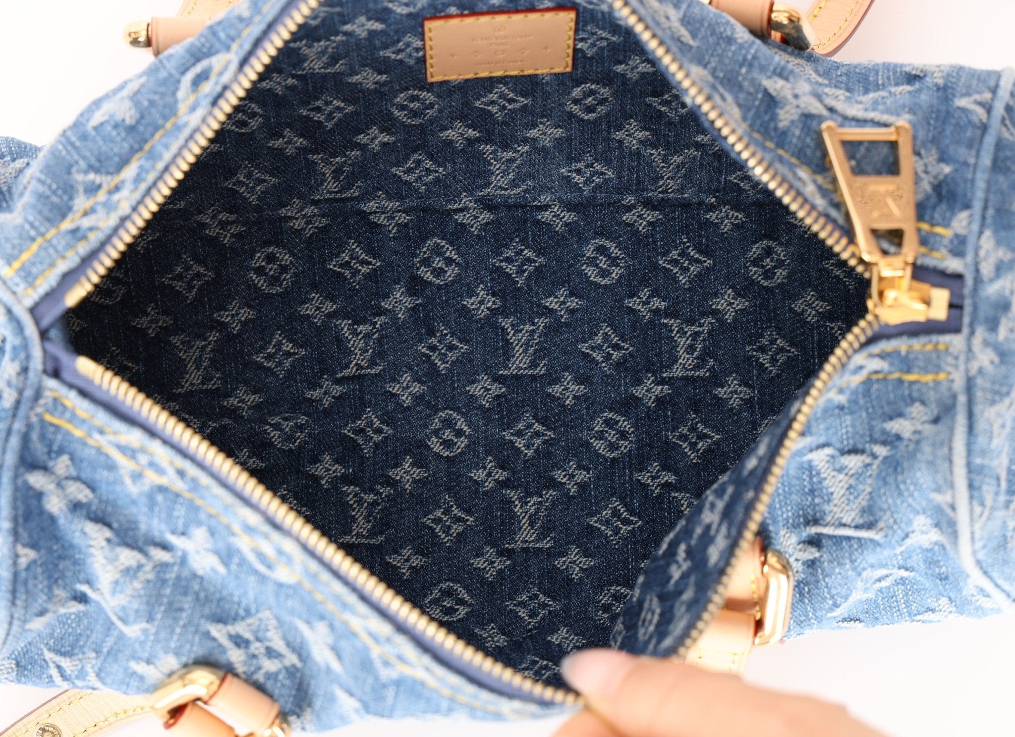 Limited Edition Louis Vuitton Denim Papillon & Mini Papillon Set - FashioNica