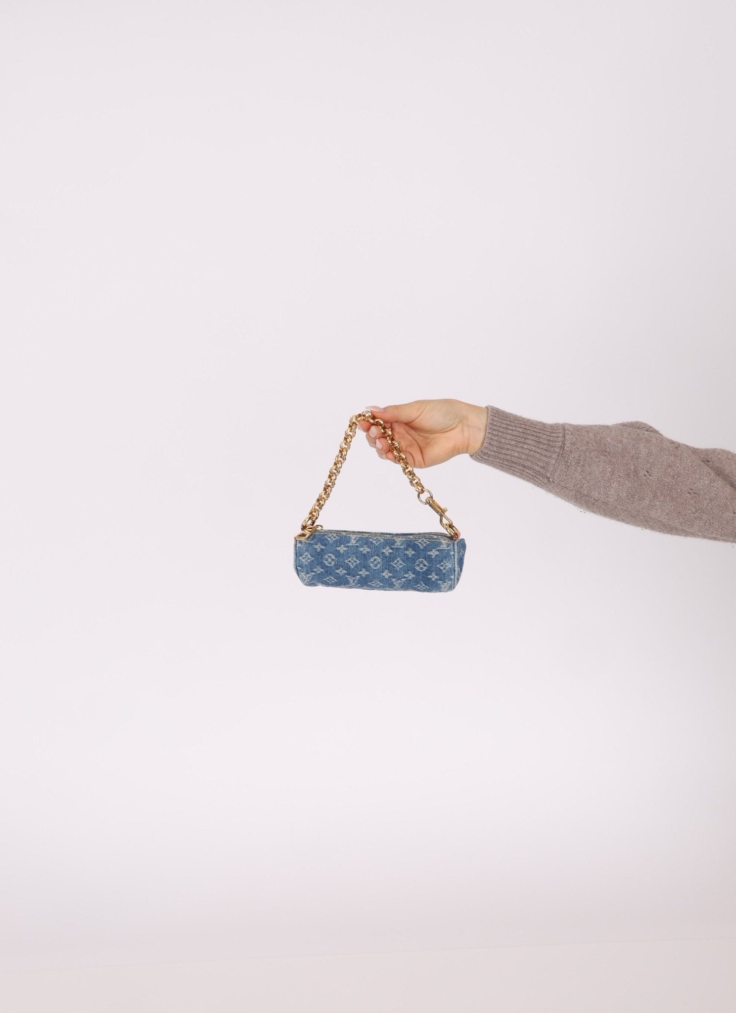 Limited Edition Louis Vuitton Denim Papillon & Mini Papillon Set - FashioNica