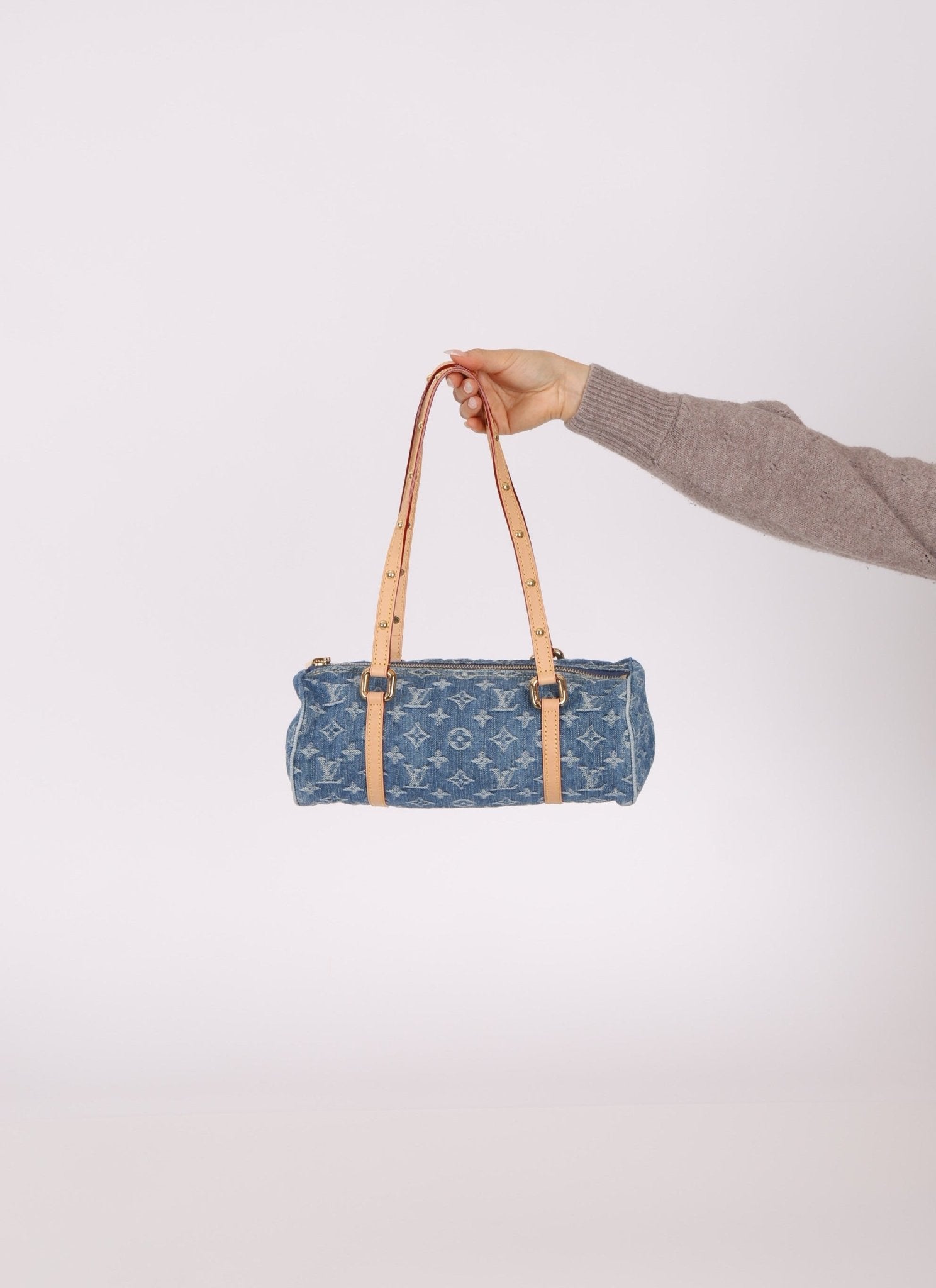 Limited Edition Louis Vuitton Denim Papillon & Mini Papillon Set - FashioNica