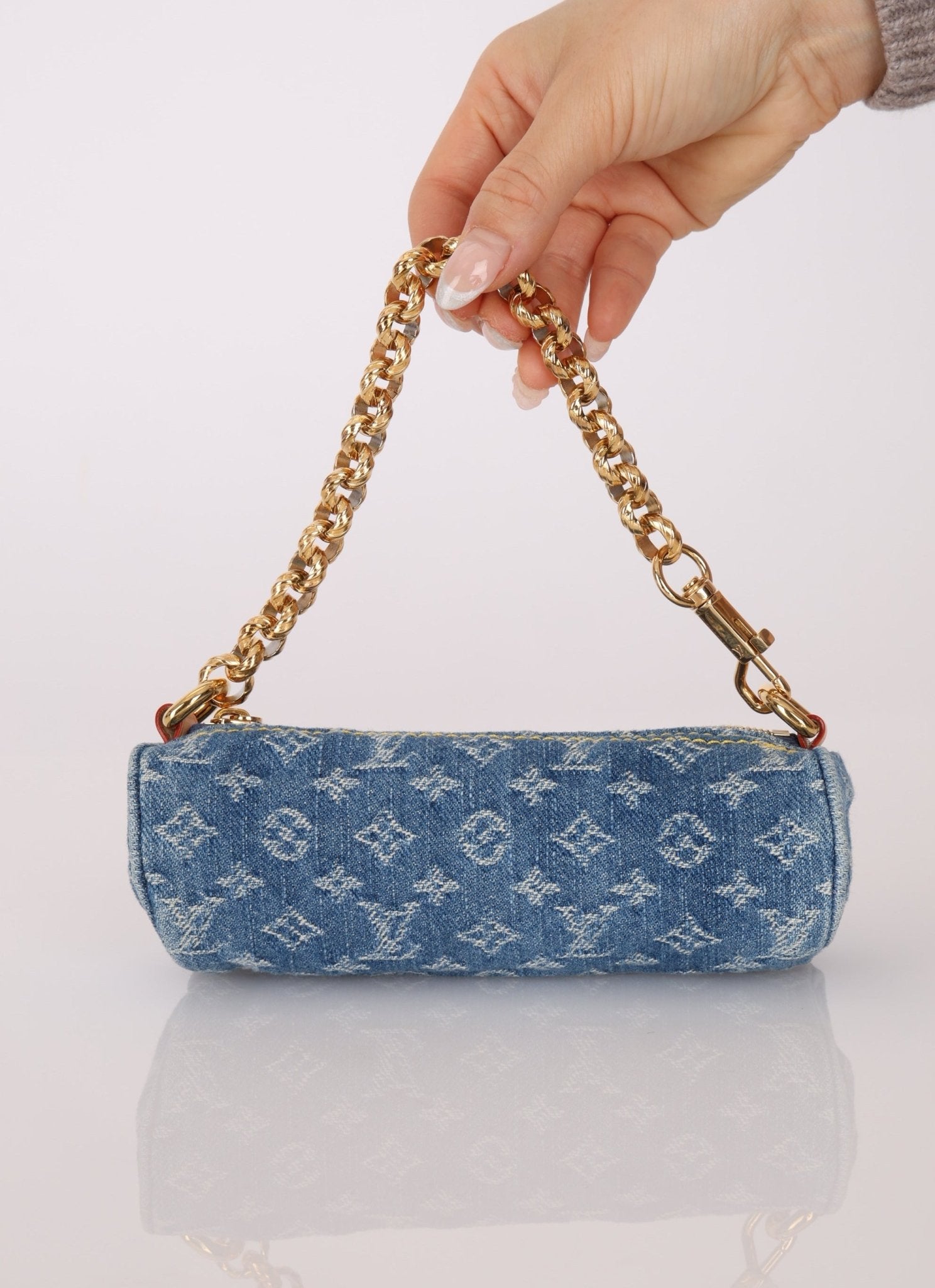 Limited Edition Louis Vuitton Denim Papillon & Mini Papillon Set - FashioNica