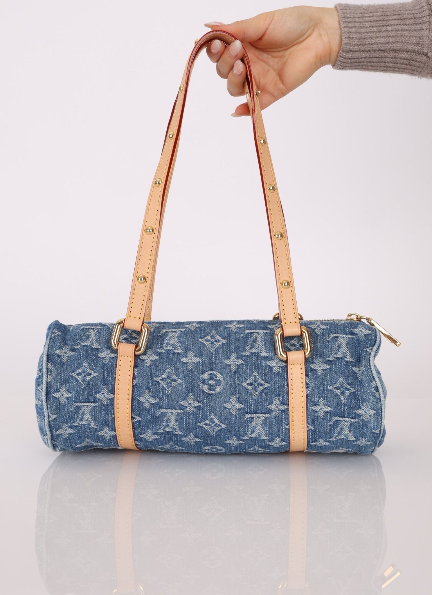 Limited Edition Louis Vuitton Denim Papillon & Mini Papillon Set - FashioNica