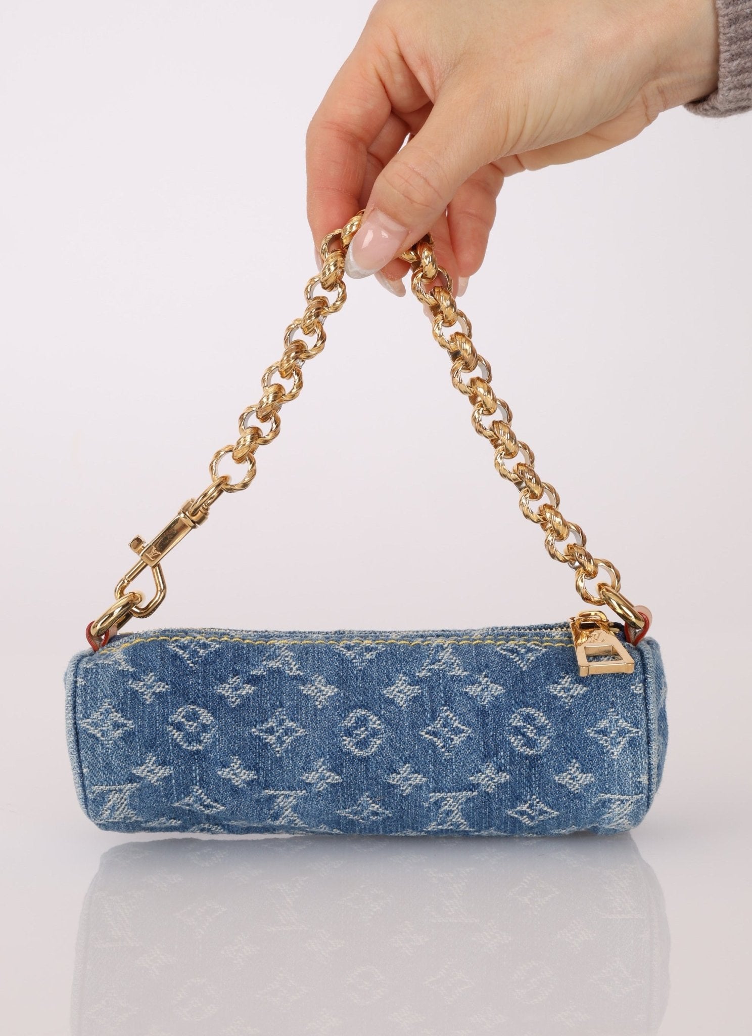 Limited Edition Louis Vuitton Denim Papillon & Mini Papillon Set - FashioNica