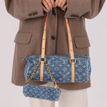 Limited Edition Louis Vuitton Denim Papillon & Mini Papillon Set - FashioNica