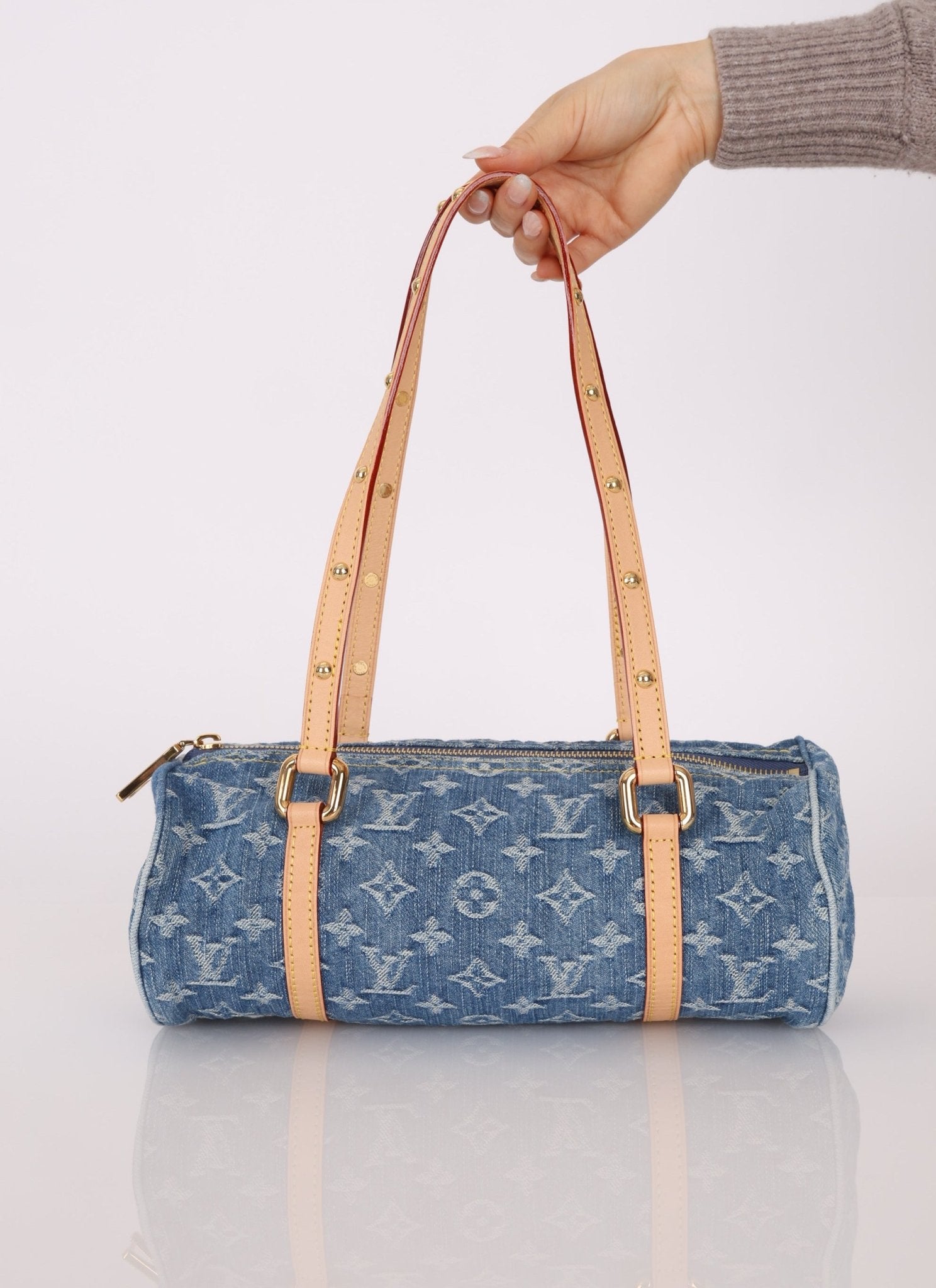 Limited Edition Louis Vuitton Denim Papillon & Mini Papillon Set - FashioNica