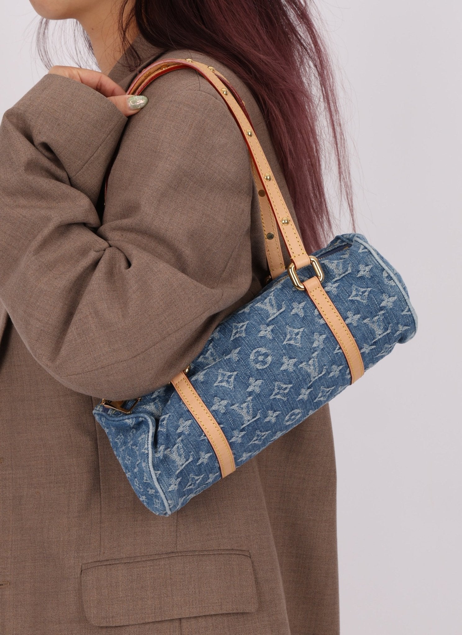 Limited Edition Louis Vuitton Denim Papillon & Mini Papillon Set - FashioNica