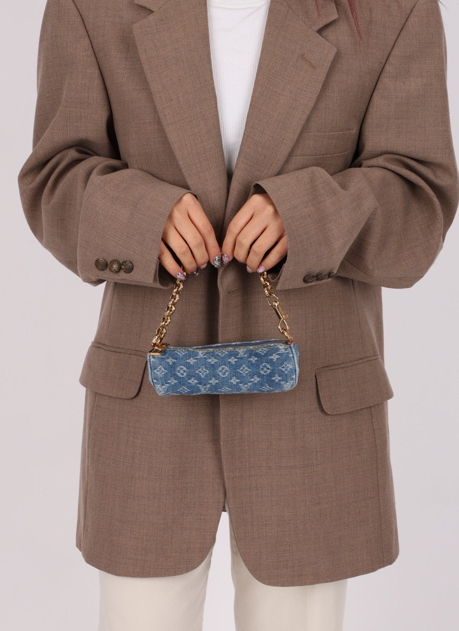 Limited Edition Louis Vuitton Denim Papillon & Mini Papillon Set - FashioNica