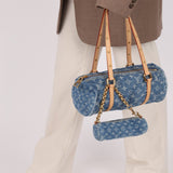 Limited Edition Louis Vuitton Denim Papillon & Mini Papillon Set - FashioNica
