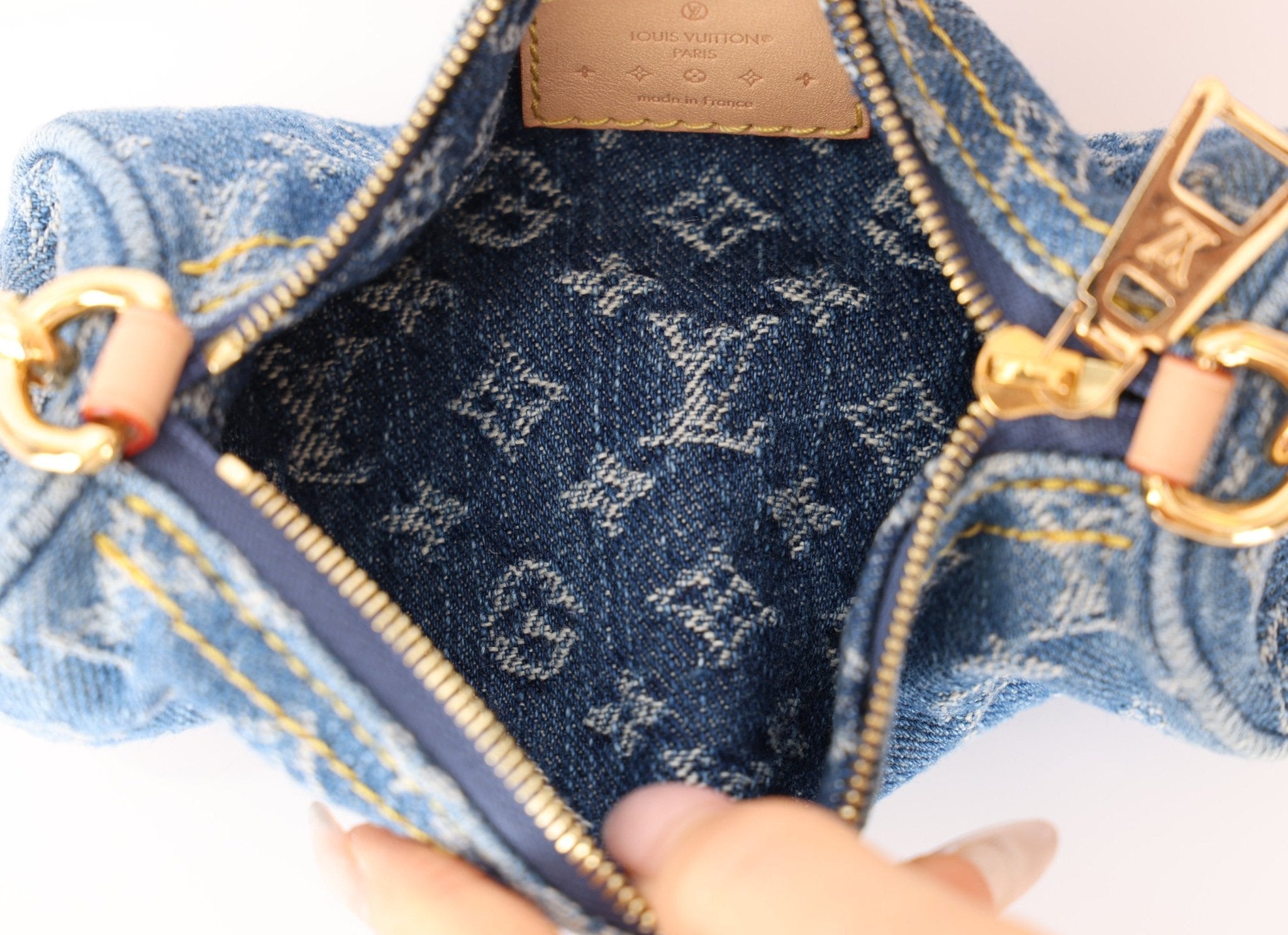 Limited Edition Louis Vuitton Denim Papillon & Mini Papillon Set - FashioNica