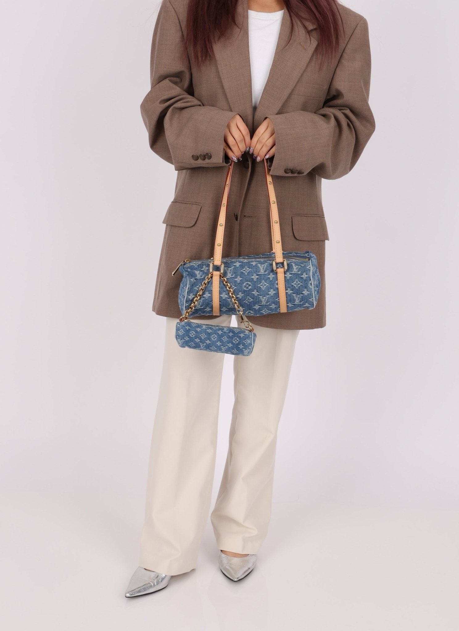 Limited Edition Louis Vuitton Denim Papillon & Mini Papillon Set - FashioNica