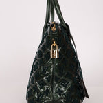 Limited Edition Louis Vuitton Emerald Patent Monogram Fascination Lockit Bag - FashioNica