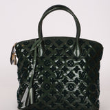 Limited Edition Louis Vuitton Emerald Patent Monogram Fascination Lockit Bag - FashioNica