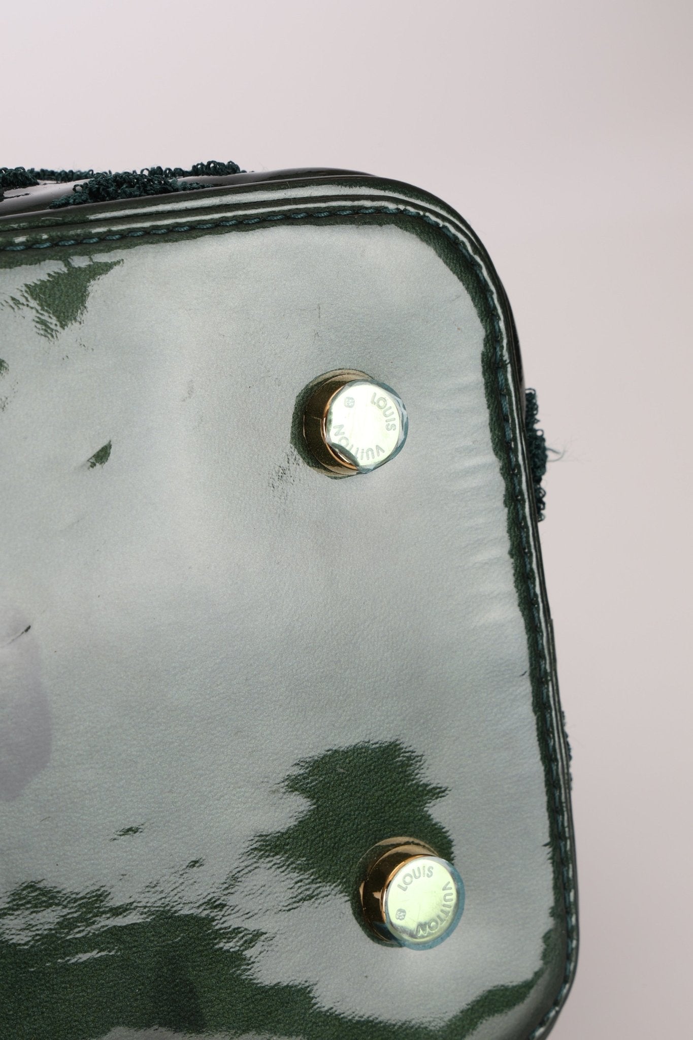 Limited Edition Louis Vuitton Emerald Patent Monogram Fascination Lockit Bag - FashioNica