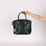 Limited Edition Louis Vuitton Emerald Patent Monogram Fascination Lockit Bag - FashioNica