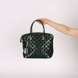 Limited Edition Louis Vuitton Emerald Patent Monogram Fascination Lockit Bag - FashioNica