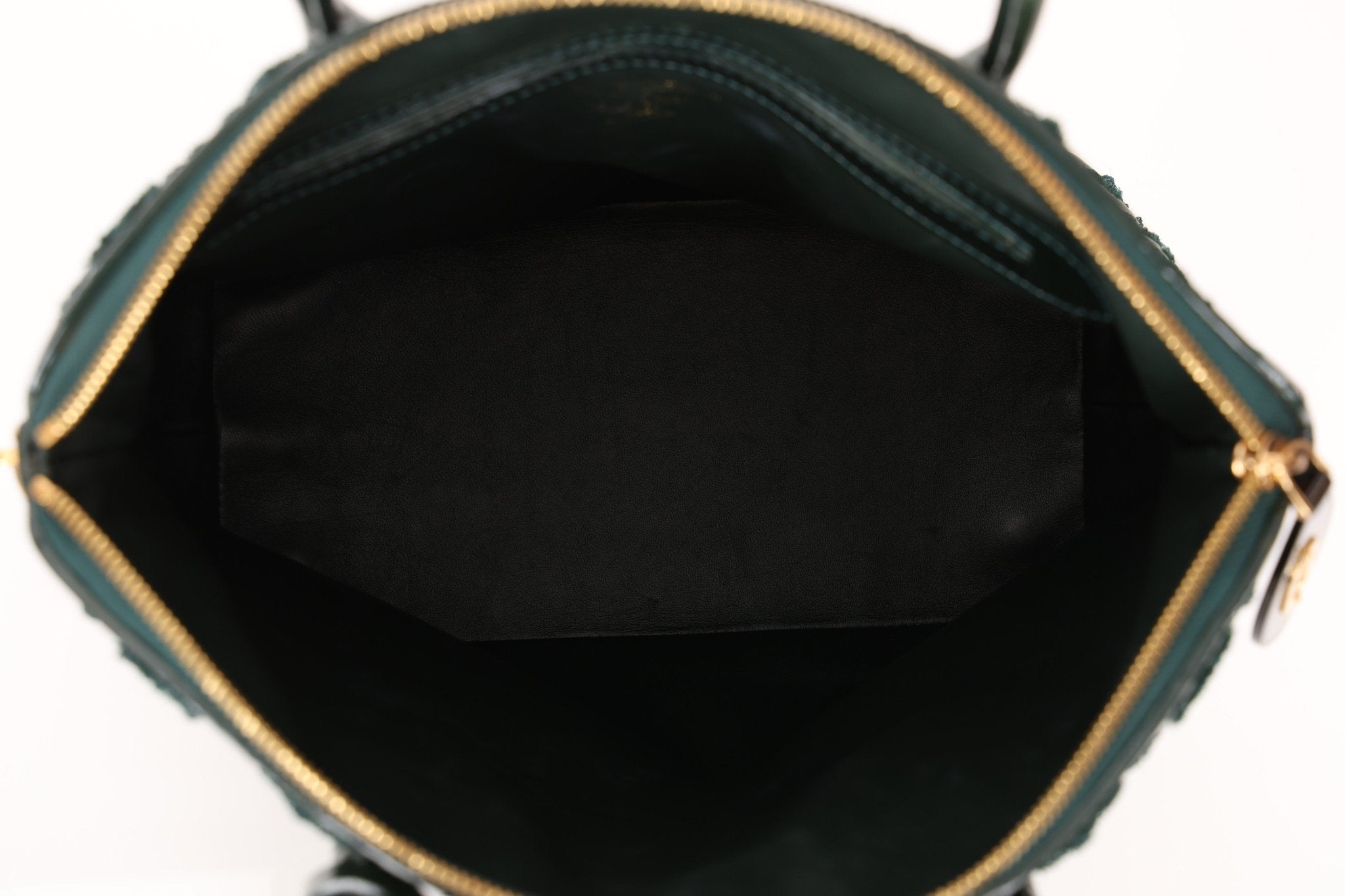 Limited Edition Louis Vuitton Emerald Patent Monogram Fascination Lockit Bag - FashioNica