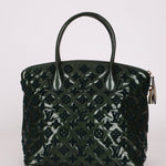 Limited Edition Louis Vuitton Emerald Patent Monogram Fascination Lockit Bag - FashioNica