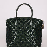 Limited Edition Louis Vuitton Emerald Patent Monogram Fascination Lockit Bag - FashioNica