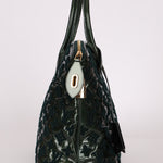 Limited Edition Louis Vuitton Emerald Patent Monogram Fascination Lockit Bag - FashioNica