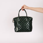 Limited Edition Louis Vuitton Emerald Patent Monogram Fascination Lockit Bag - FashioNica