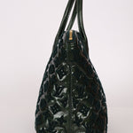 Limited Edition Louis Vuitton Emerald Patent Monogram Fascination Lockit Bag - FashioNica