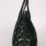 Limited Edition Louis Vuitton Emerald Patent Monogram Fascination Lockit Bag - FashioNica