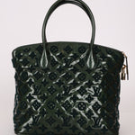 Limited Edition Louis Vuitton Emerald Patent Monogram Fascination Lockit Bag - FashioNica