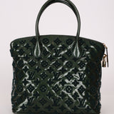 Limited Edition Louis Vuitton Emerald Patent Monogram Fascination Lockit Bag - FashioNica
